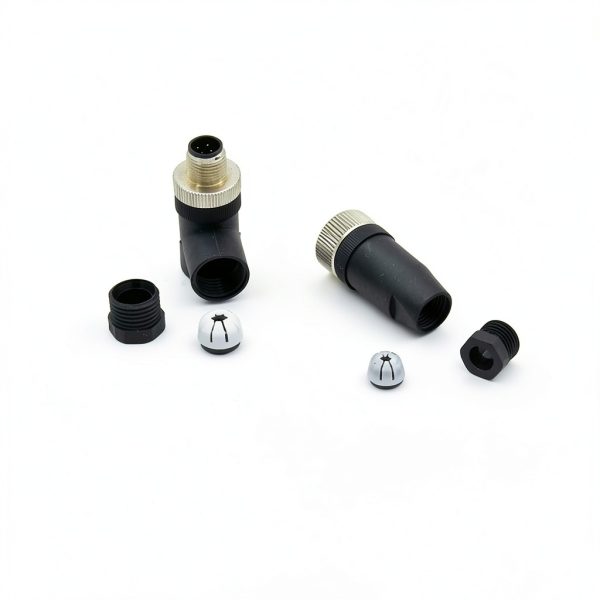 FOWIUNYE M12 4 Pin Connector Industrial Sensor Screw Joint-6