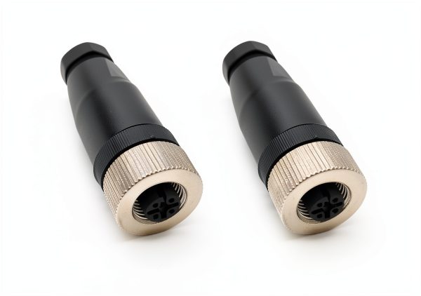 FOWIUNYE M12 4 Pin Connector Industrial Sensor Screw Joint-0