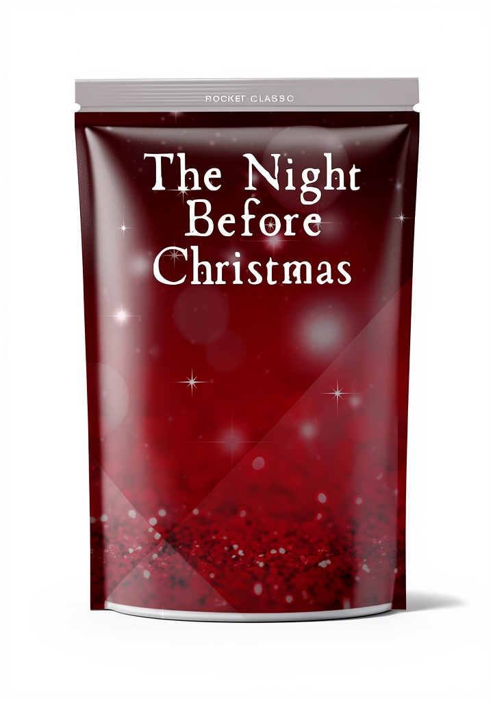 Bilingual Twas the Night Before Christmas Kindle book cover on a device