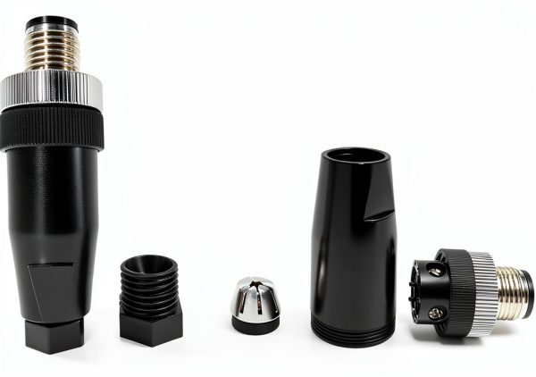 FOWIUNYE M12 4 Pin Connector Industrial Sensor Screw Joint-3