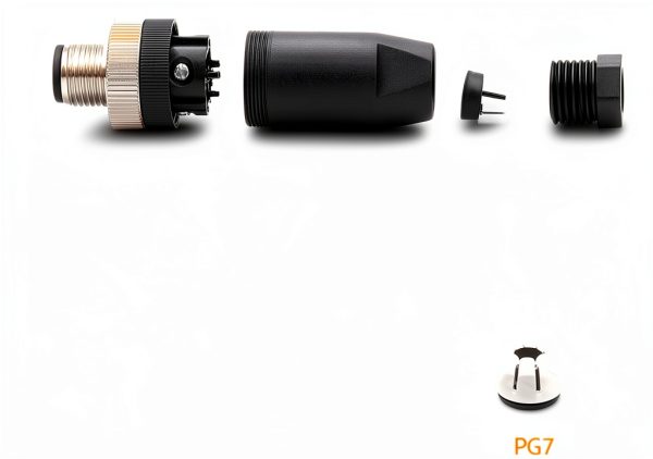 FOWIUNYE M12 4 Pin Connector Industrial Sensor Screw Joint-4