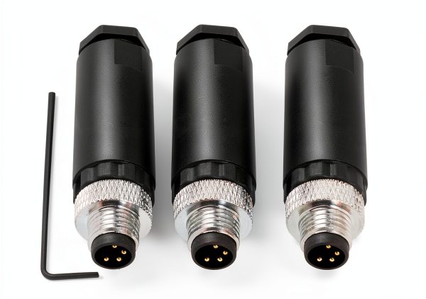 Solnique M8 4 Pin Connector IP67 Waterproof Industrial-0