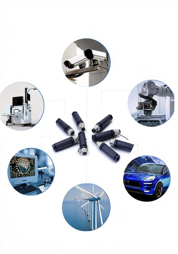 Solnique M8 4 Pin Connector IP67 Waterproof Industrial-4