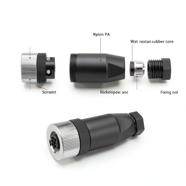 CHALITECK M12 Aviation Connector Gold Plated IP67 Waterproof-2