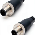 FOWIUNYE M12 8 Pin Male Connector Industrial Signal Aviation-0
