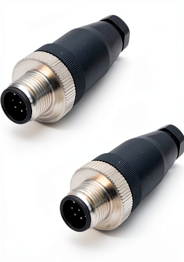 FOWIUNYE M12 8 Pin Male Connector Industrial Signal Aviation-0