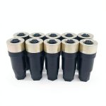 CHALITECK M12 Aviation Connector Gold Plated IP67 Waterproof-0