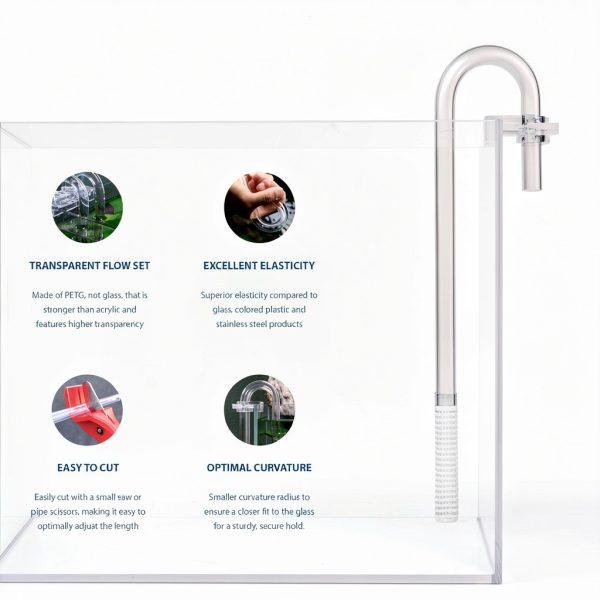 AQUARIO Neo Flow Premium Aquarium Lily Pipe Kit PETG-2
