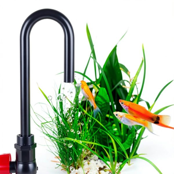 MiOYOOW Aquarium Water Changer Hook Filler PVC Flow Control Tube-5