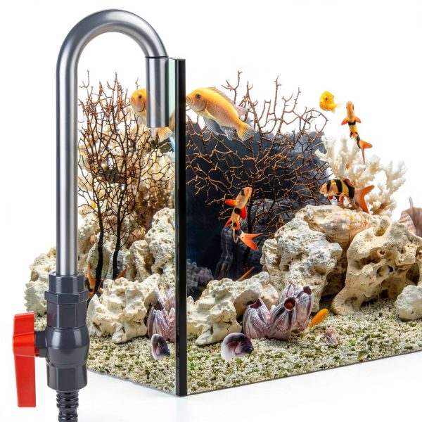 MiOYOOW Aquarium Water Changer Hook Filler PVC Flow Control Tube-7