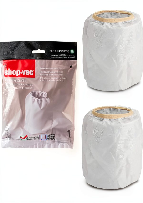 Shop-Vac 90115 Dacron Cloth Filter 2 Pack for 5 Gal+ Wet Dry Vac-0
