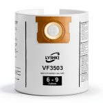 5 Pack VF3503 Repalcement Shop Vac Filter Bags Compatible with Ridgid 6-9 Gallon Wet/Dry Vacs, Size B High-Efficiency Double-Layer Vacuum Filter Bags-0