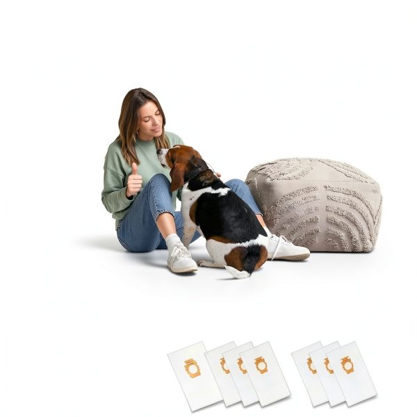 ATXKXE Kirby Vacuum Filter Bags 6 Pack 204814 Non Woven White-5