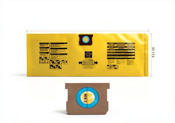 Pack 6 Type I 90672 Vacuum Bags PureSturdy 14‑Gallon Yellow-3