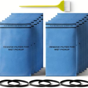 12 Pack Wet Dry Vac Filter Bags Replacement for Stinger MultiFit VF2000 / WORKSHOP WS01025F / Craftsman 9-38737, compatible with Select 2-1/2-Gallon to 5-Gallon Stinger Husky Bucket Head Shop Vacuums-0